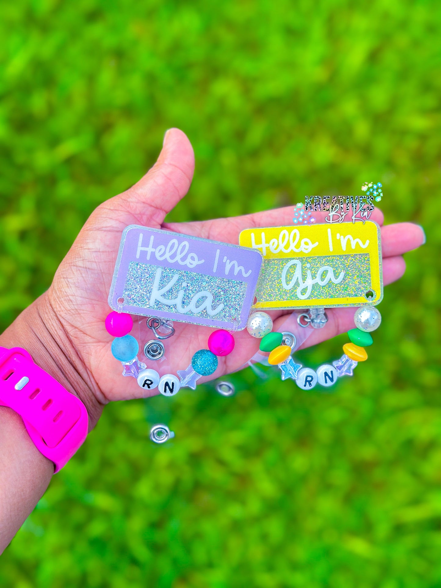 Hello I’m Friendship Bracelet Badge Reel