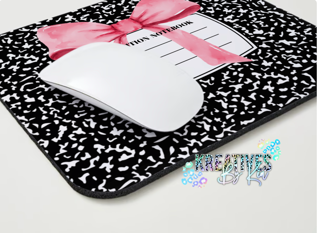 Coquette Composition Notebook Mouse Pad