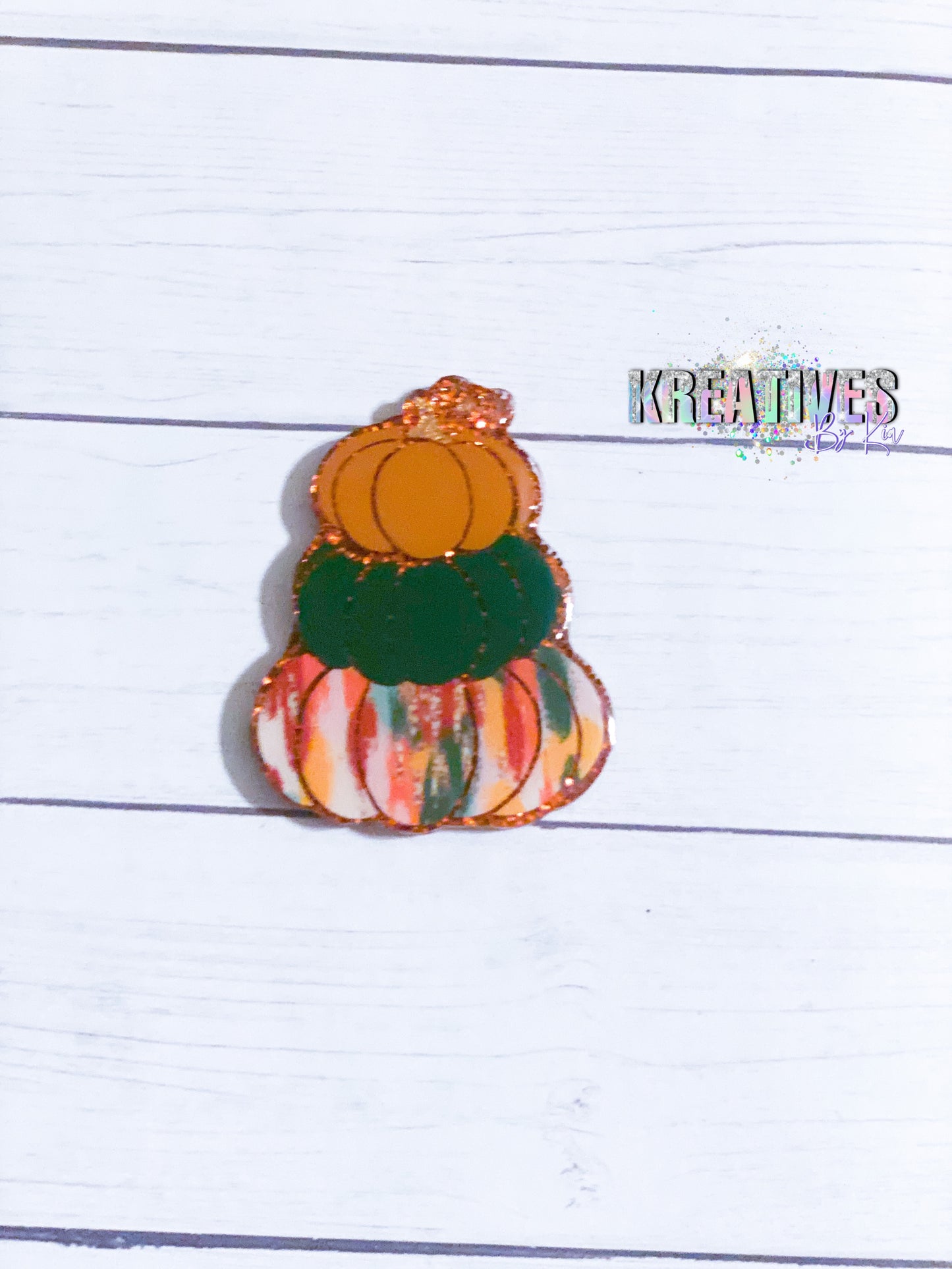 Stacked Pumpkin- Brushstrokes