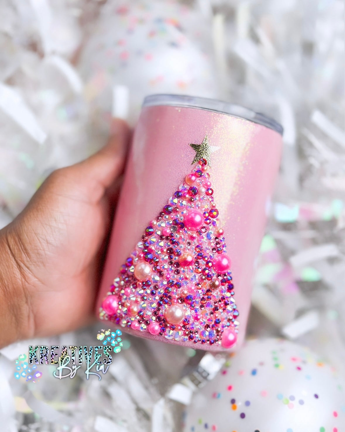 Bling Christmas Tree Pink