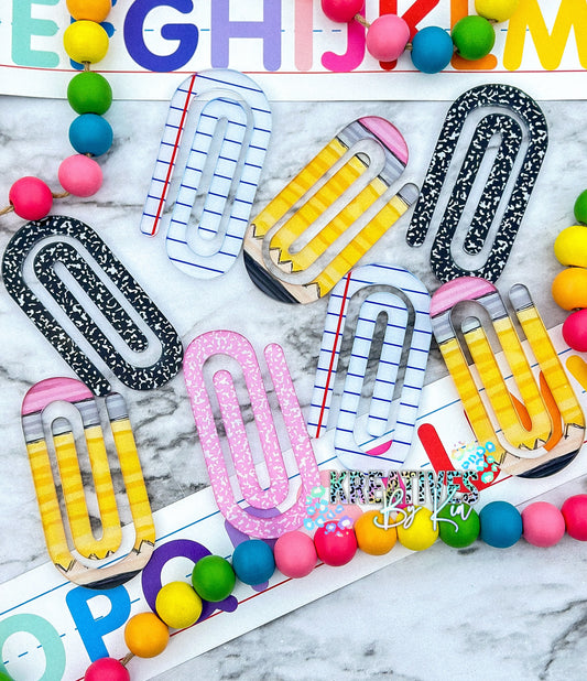 Jumbo Acrylic Paperclips