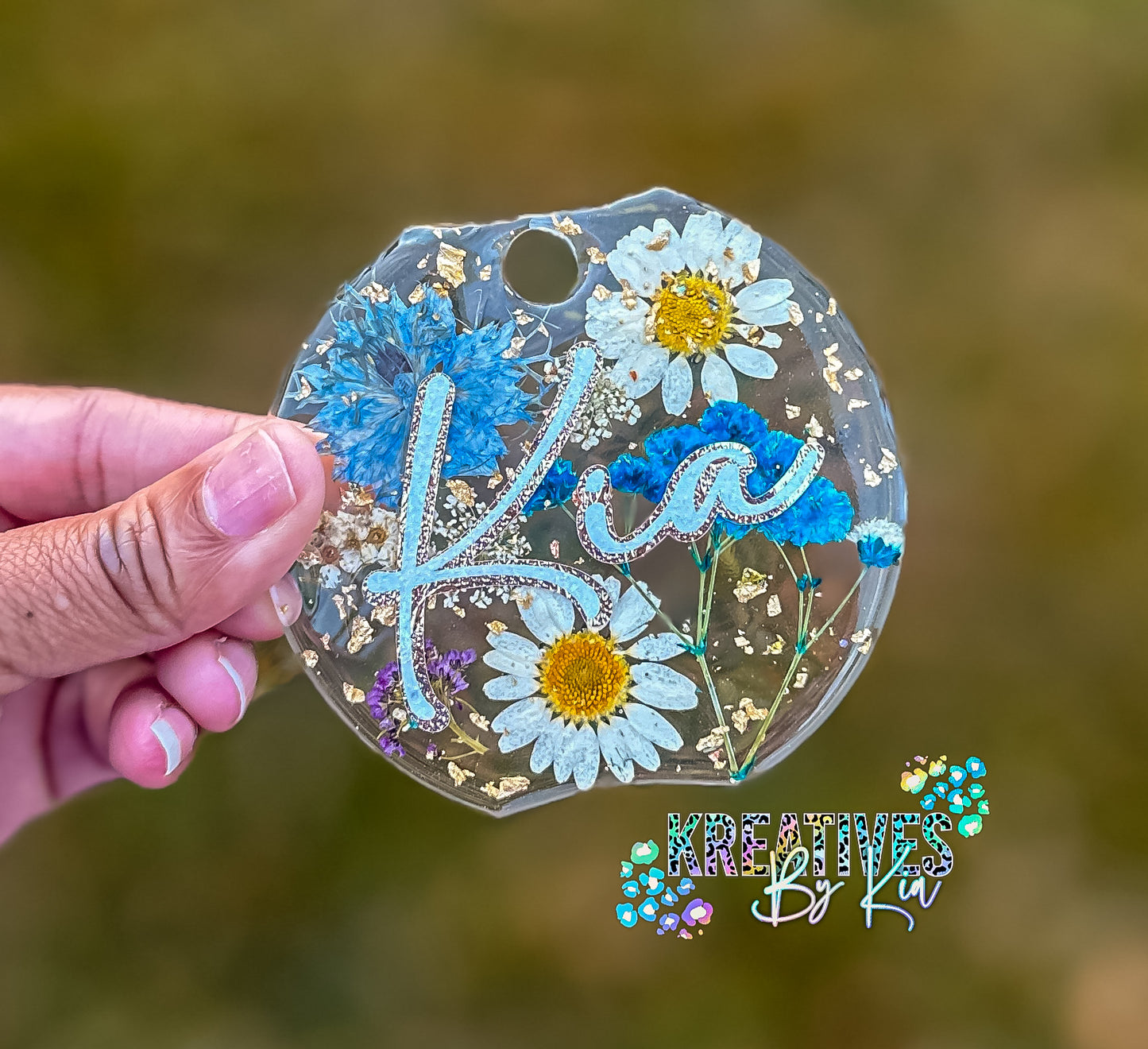 Floral Tumbler Nameplate