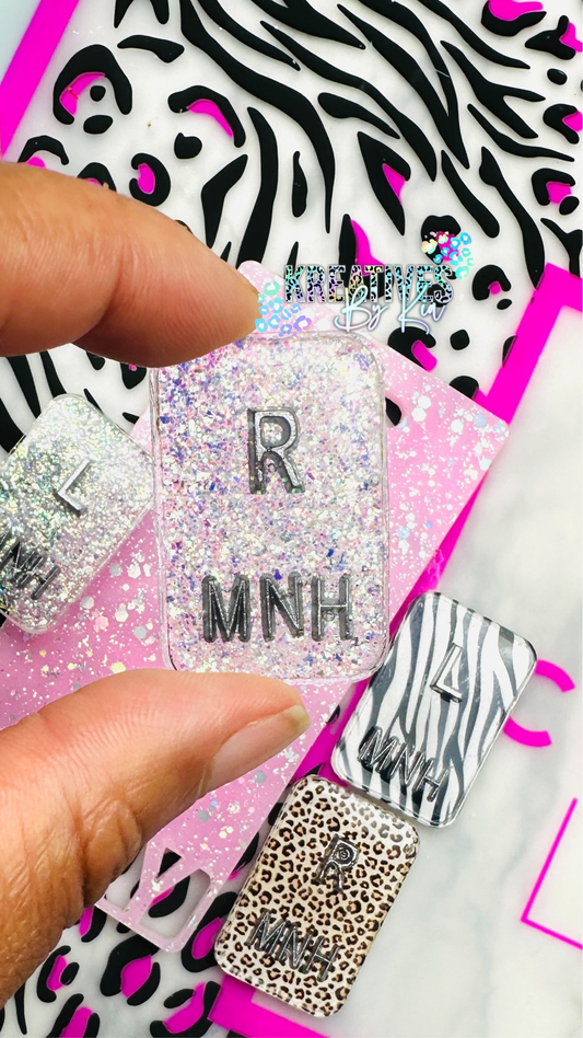 Custom Glitter X-Ray Markers | Set of 2 | Personalized Radiology Markers