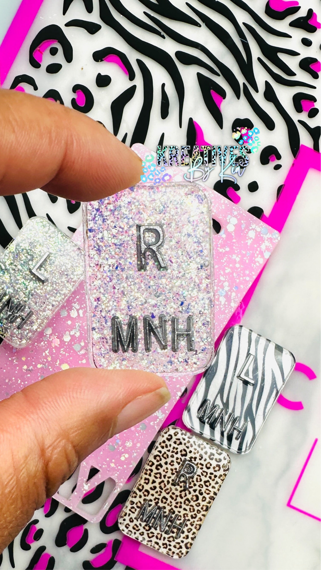 Custom Glitter X-Ray Markers | Set of 2 | Personalized Radiology Markers