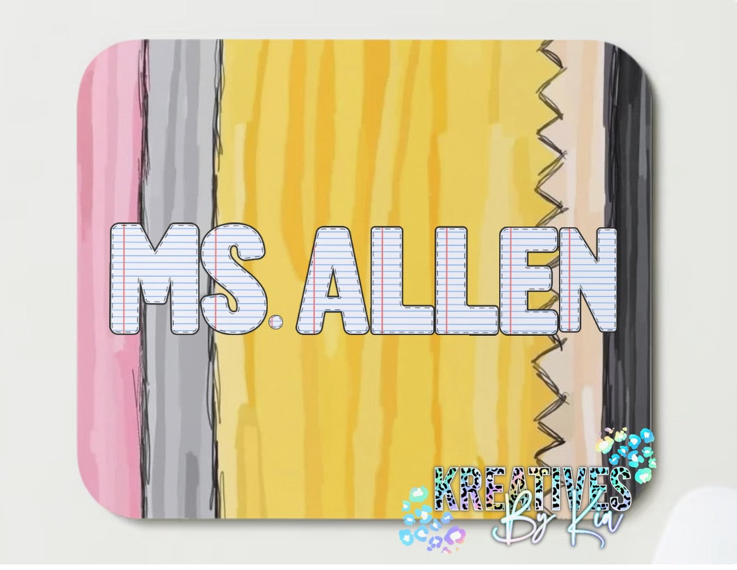 Pencil Mouse Pad