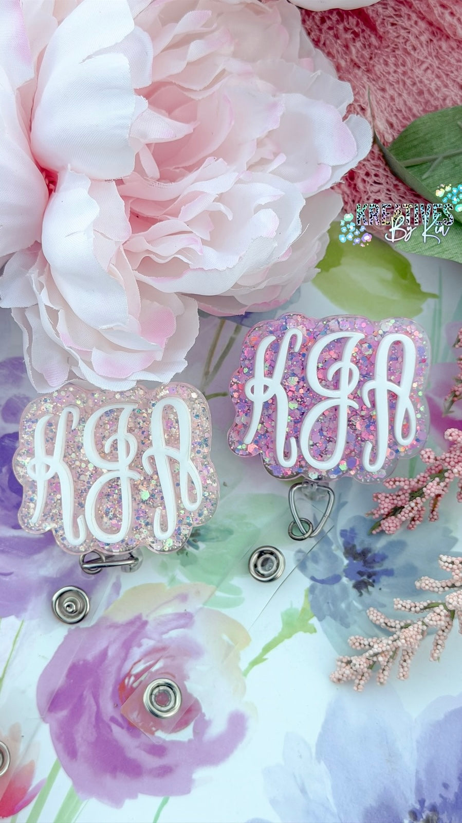 Personalized Monogram Badge Reel