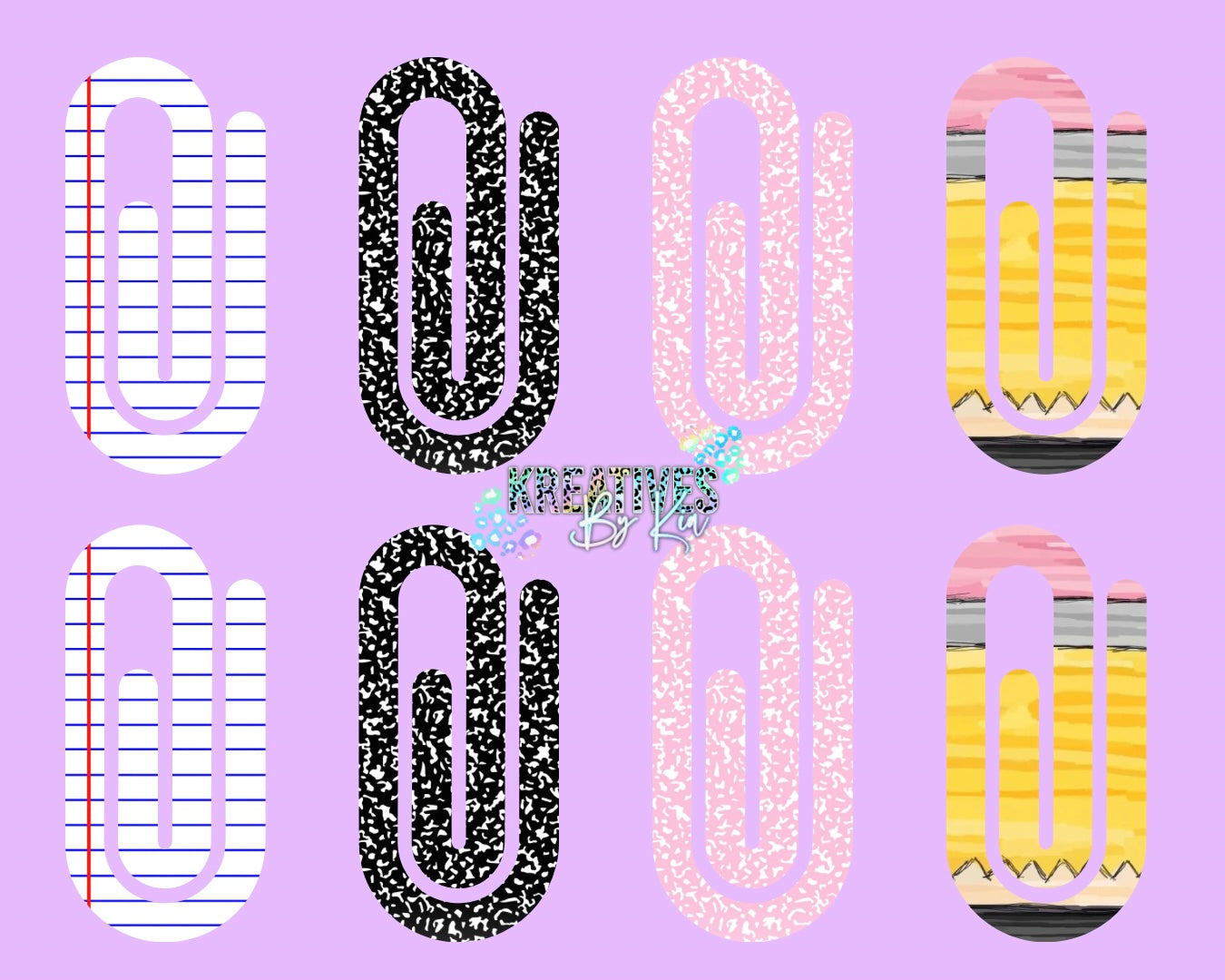 Jumbo Acrylic Paperclips