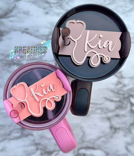 Stethoscope Tumbler Name Tag