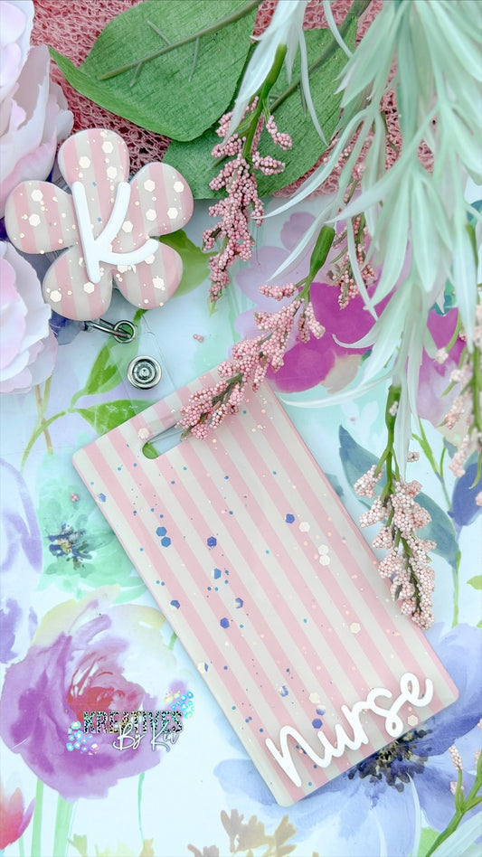 Flower Badge Reel and Badge Buddy Set