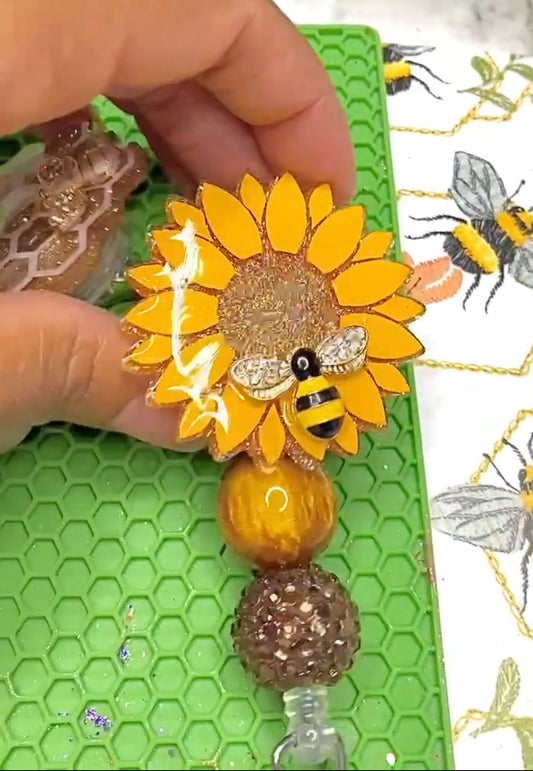 Sunflower Badge Reel