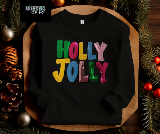 Holly Jolly Sequin Sweatshirt(Preorder)