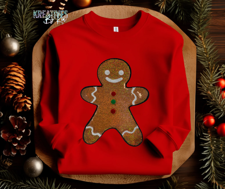 Gingerbread Sequin Sweatshirt(Preorder)