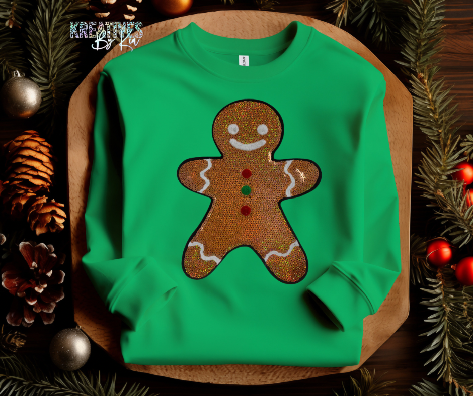 Gingerbread Sequin Sweatshirt(Preorder)