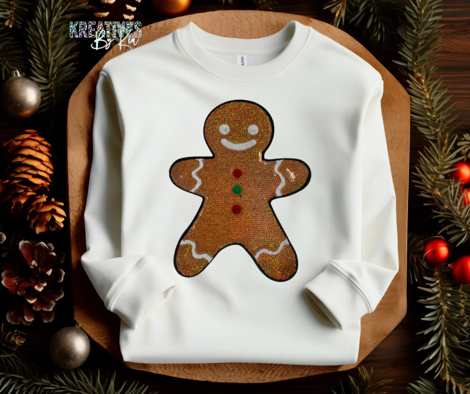 Gingerbread Sequin Sweatshirt(Preorder)