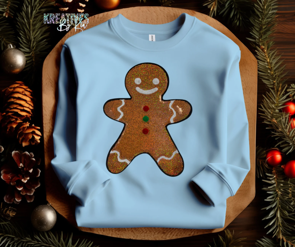 Gingerbread Sequin Sweatshirt(Preorder)