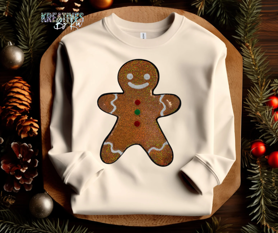 Gingerbread Sequin Sweatshirt(Preorder)