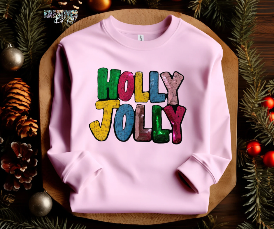 Holly Jolly Sequin Sweatshirt(Preorder)