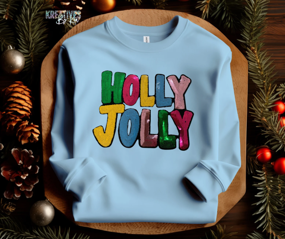 Holly Jolly Sequin Sweatshirt(Preorder)