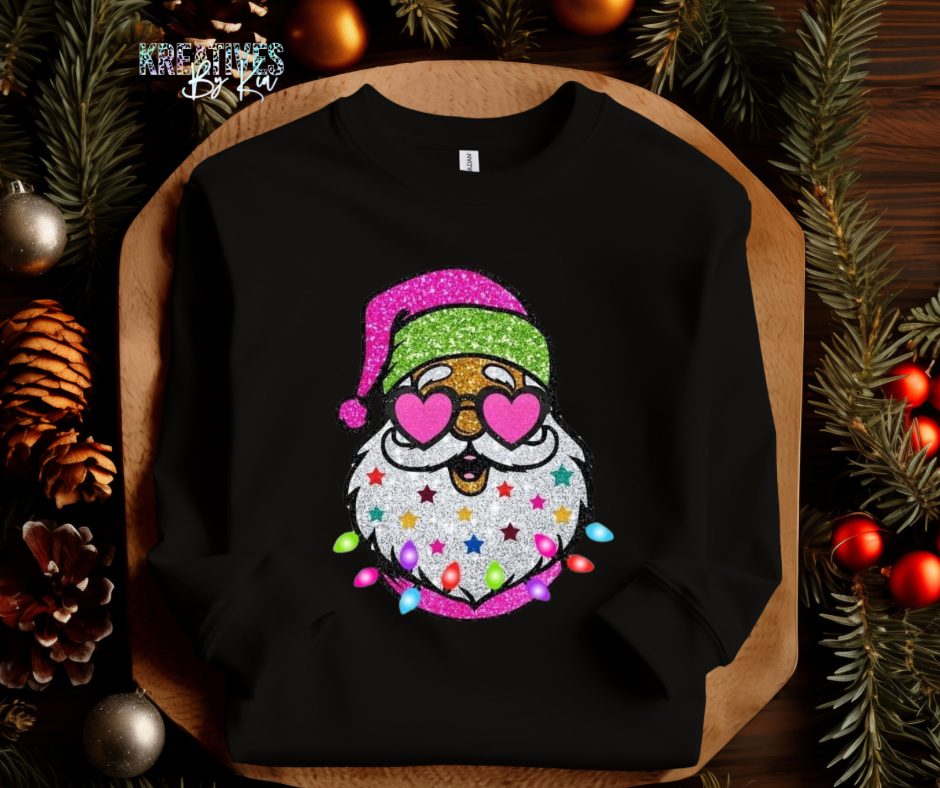 Heart  Eye Santa Crewneck