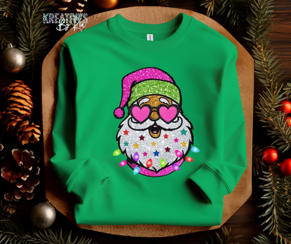 Heart  Eye Santa Crewneck