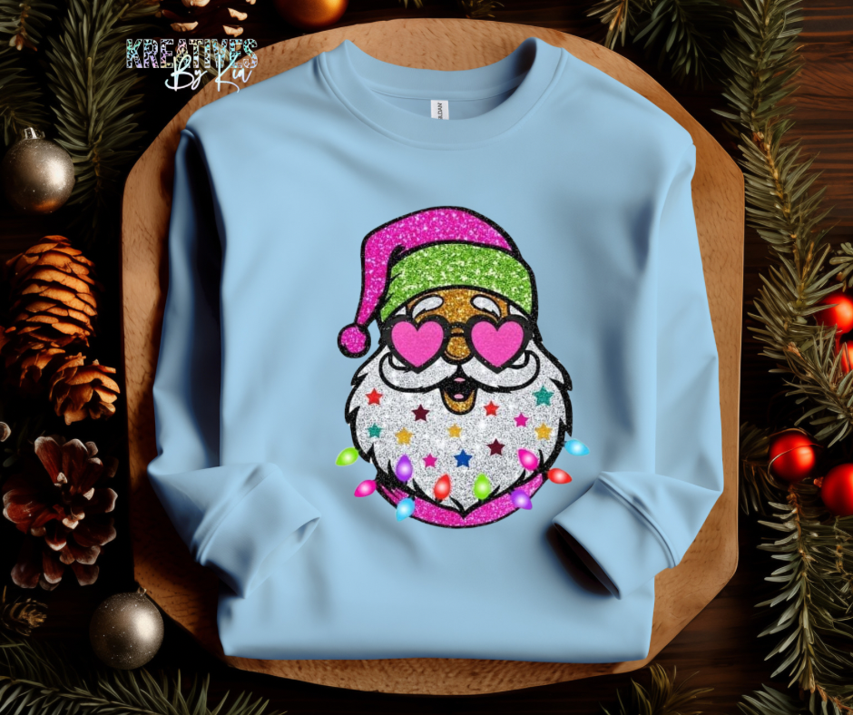 Heart  Eye Santa Crewneck