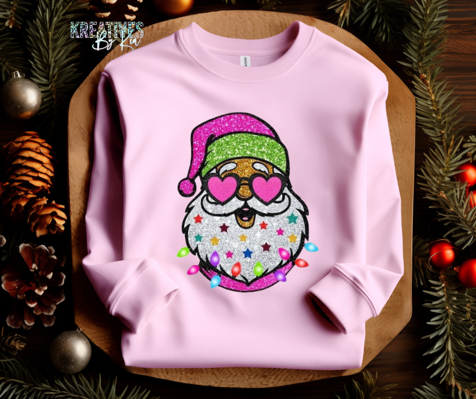 Heart  Eye Santa Crewneck