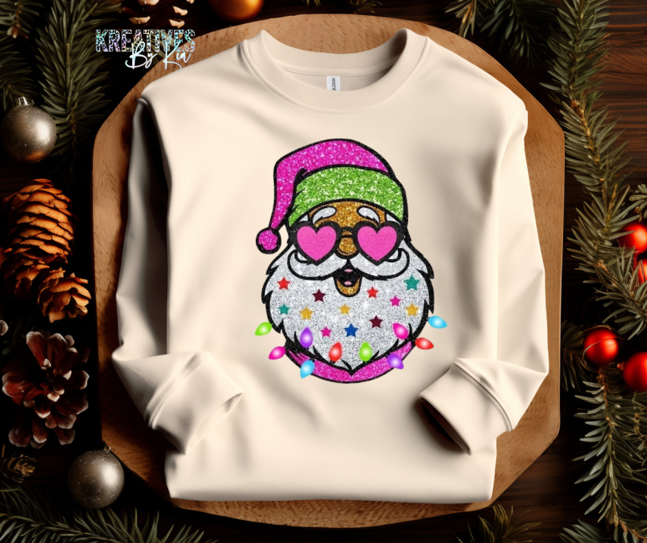 Heart  Eye Santa Crewneck