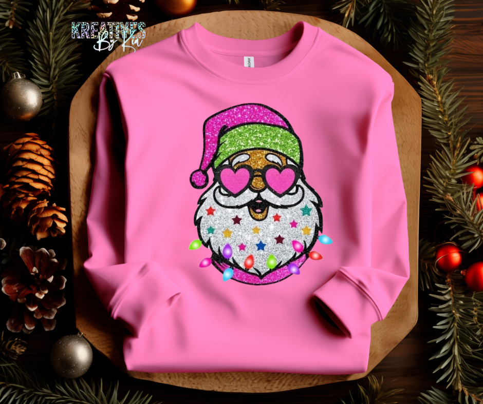 Heart  Eye Santa Crewneck