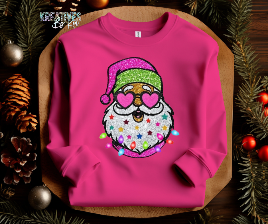 Heart  Eye Santa Crewneck