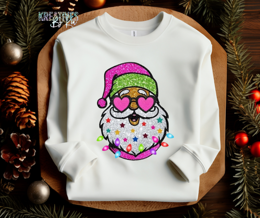 Heart  Eye Santa Crewneck