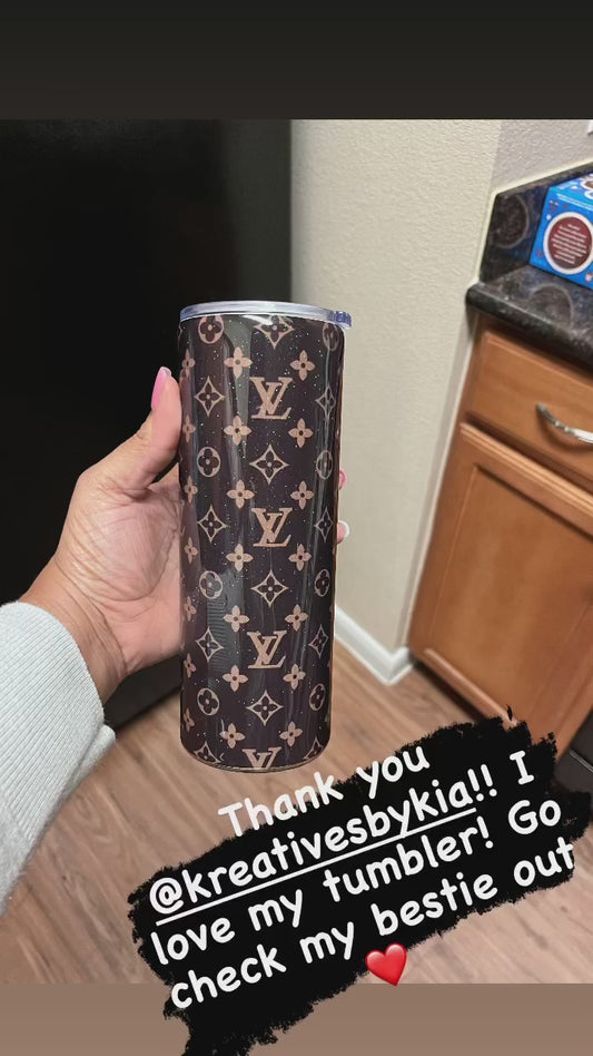 Luxury Mongram Tumbler