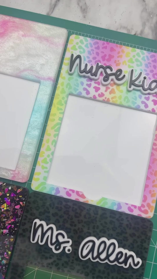 Patterned Sticky Notepad Holder