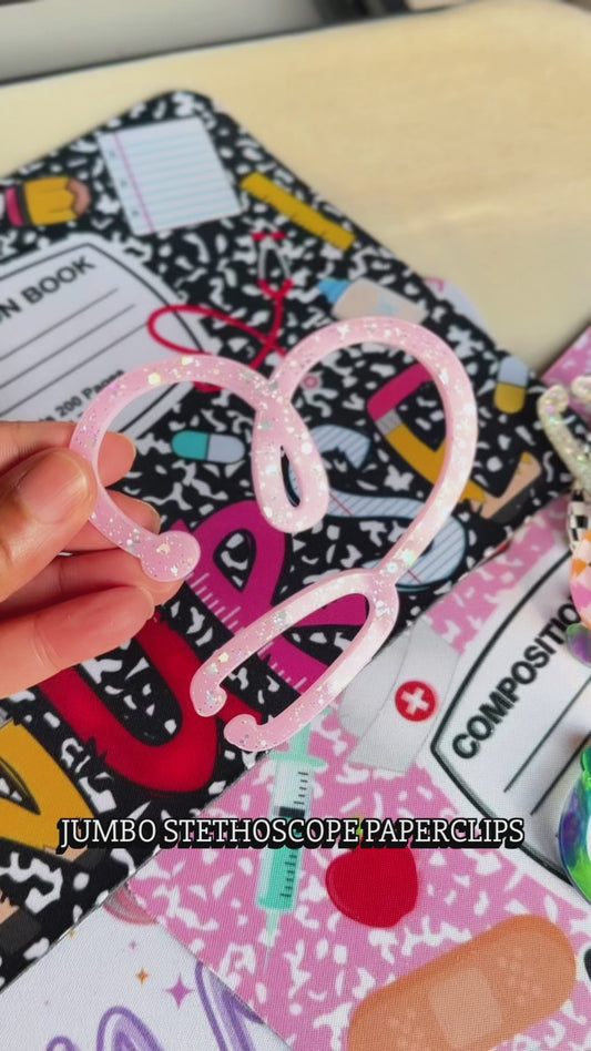 Jumbo Stethoscope Paperclip