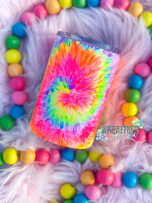 Hand painted Tie Dye Neon