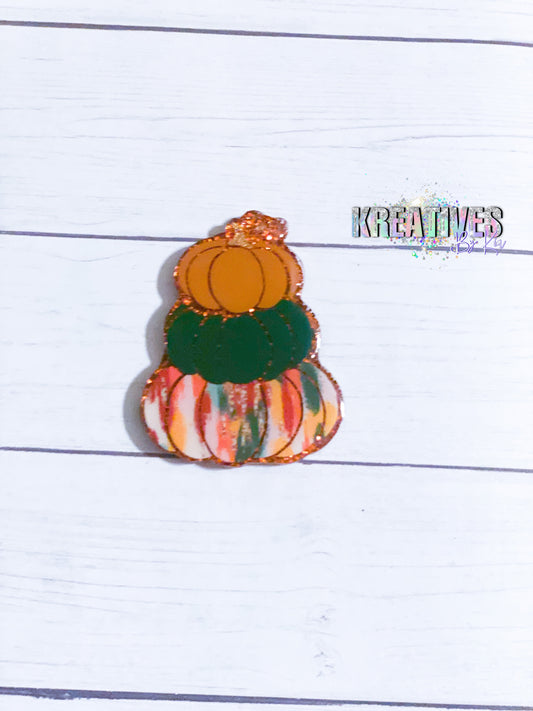 Stacked Pumpkin- Brushstrokes