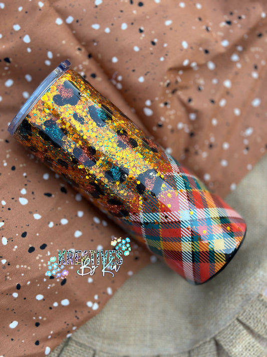 Fall Plaid Leopard