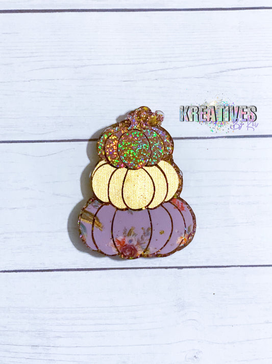 Stacked Pumpkin- Floral