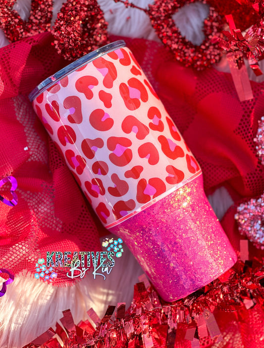Red and Pink Leopard