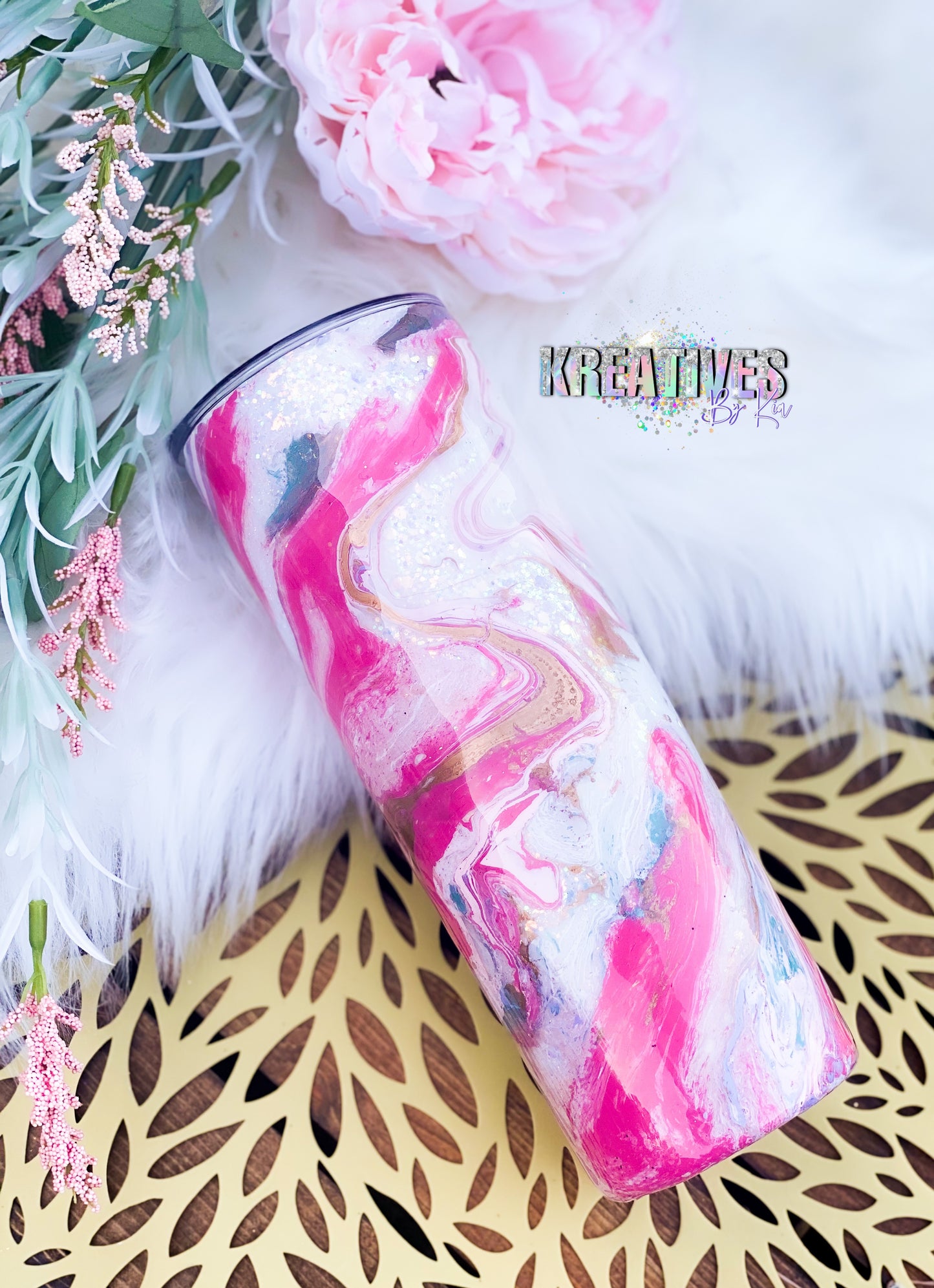 Pink Luster Swirl